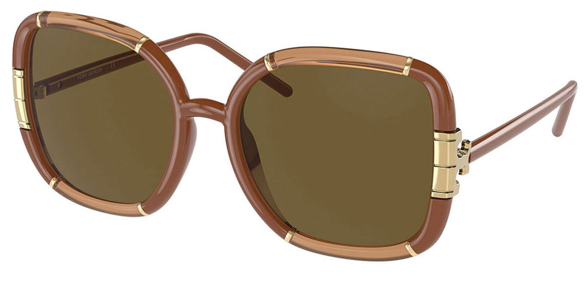 Tory Burch TY9071U 18983B Brown Gold Sunglasses | SmartBuyGlasses Hong Kong