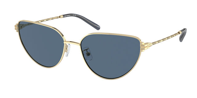 Tory Burch Gold Frame Blue Lens Sunglasses Tory Burch TY9076U L (58 - 16) with Blue lenses and Blue  main image 4