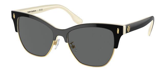 Tory Burch Gold Cat-Eye Sunglasses Tory Burch TY6110 33437N Cat Eye Gold Sunglasses  main image 4