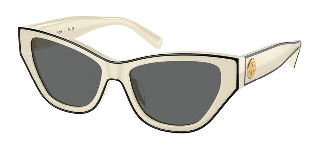 Tory Burch TY7206U 198887 Cat Eye Ivory White/Black  display picture 1