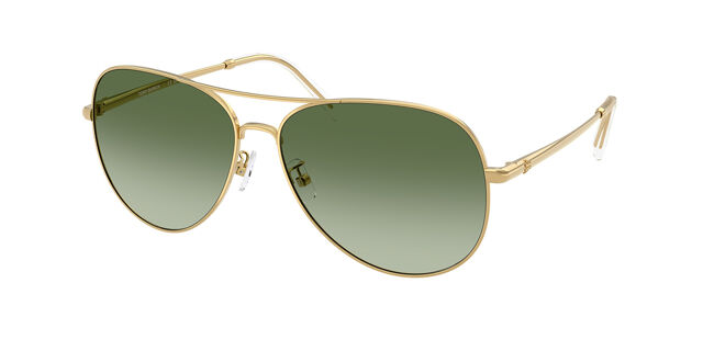 Tory Burch TY6114 33438E Pilot Golden Yellow Sunglasses  display picture 3