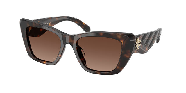 Tory Burch Polizarized Tortise Shell Sunglasses Tory Burch TY7087 Blue Brown Tortoise Frame Polarized Brown  main image 4