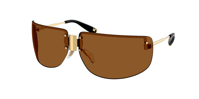 Tory Burch TY5015M 334373 Wraparound Shiny Gold Sunglasses  display picture 1