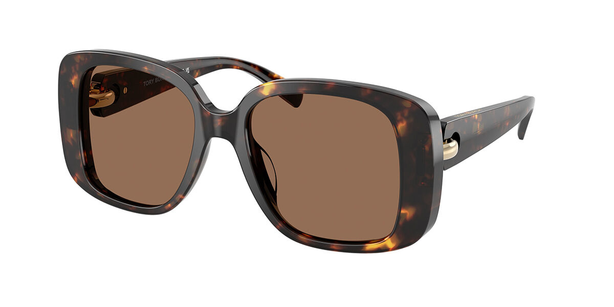Tory Burch TY7223U 198173 Quadrado Brown Tortoise óculos de sol ...