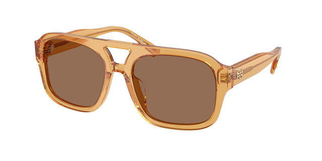 Elegant Tory Burch Brown Sunglasses Tory Burch TY7214U M (53 - 19) with Brown lenses and Brown  main image 4
