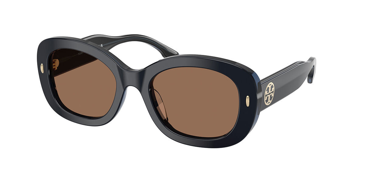 Tory Burch TY7226U 205773 52 Bl&aring;a Solglas&ouml;gon Kvinna
