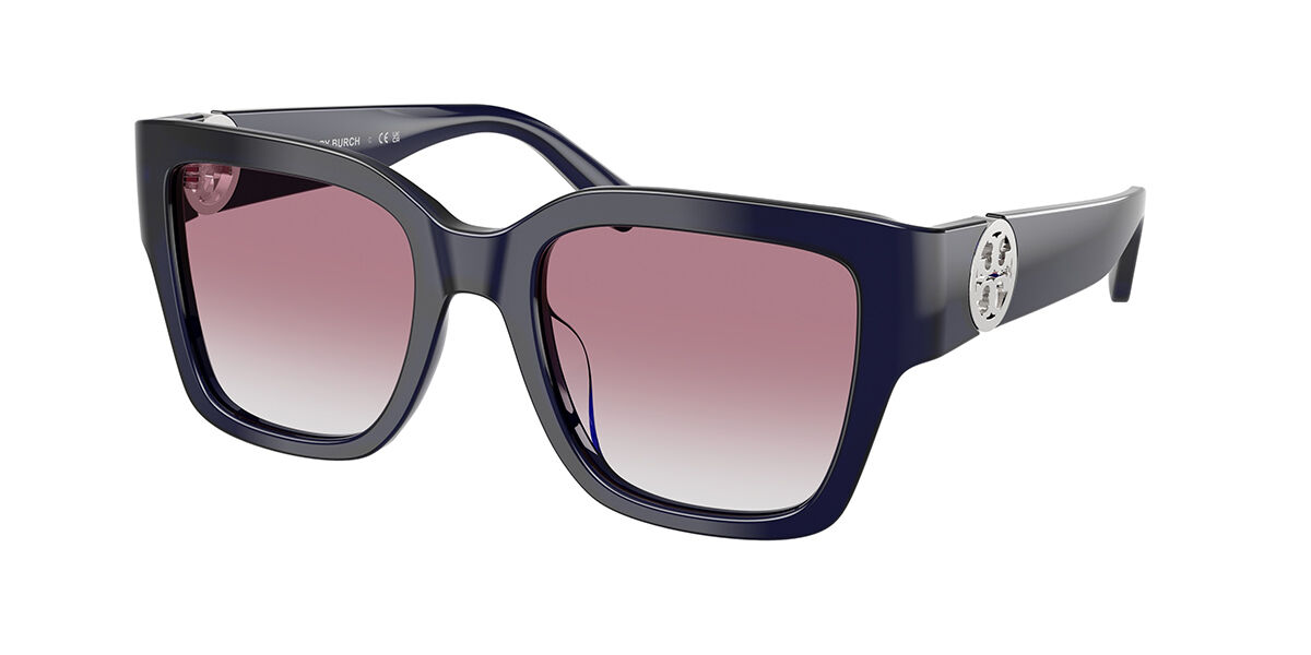 Tory Burch TY7228U 20678G 52 Bl&aring;a Solglas&ouml;gon Kvinna