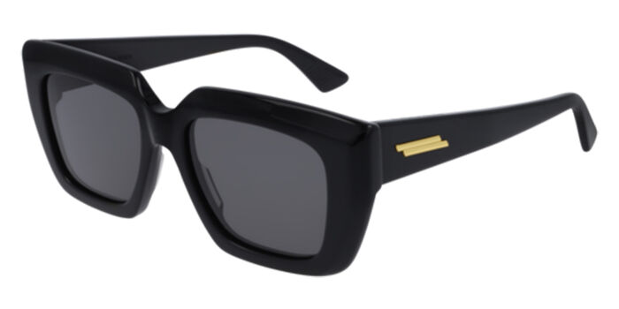Bottega Veneta BV1108SA Asian Fit 001 Square Gold Sunglasses  display picture 3