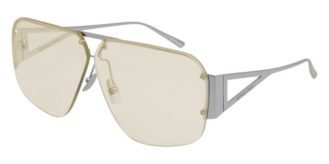 Bottega Veneta BV1065S/S 006 Pilot Silver Sunglasses  display picture 2