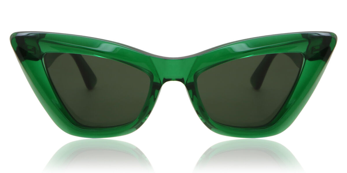 Photos - Sunglasses Bottega Veneta BV1101S 010 Women’s  Green Size 53 