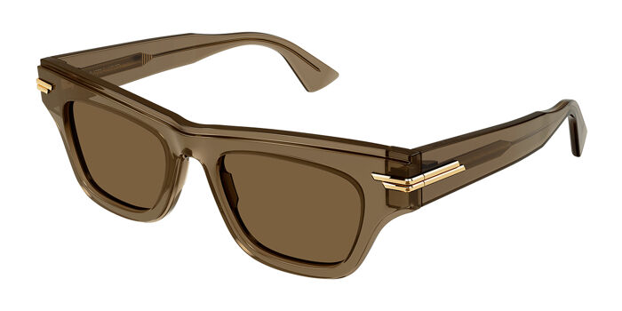 Bottega Veneta BV1122S 007 Cat Eye Transparent Orange  display picture 2