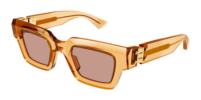 Bottega Veneta BV1230S 001 Square Clear Sunglasses  display picture 3