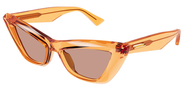 Bottega Veneta BV1101S 011 Cat Eye Transparent Orange  display picture 1
