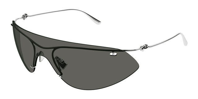 Bottega Veneta BV1272S 002 Single Lens Silver Sunglasses  display picture 1