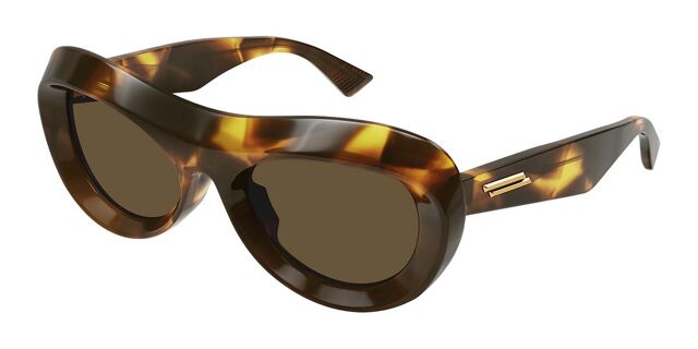 Bottega Veneta BV1284S 002 Oval Tortoise Sunglasses  display picture 1