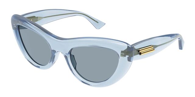 Bottega Veneta BV1282S 003 Cat Eye Transparent Light Blue 