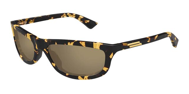 Bottega Veneta BV1327S 002 Rectangle Tortoise Sunglasses  display picture 1