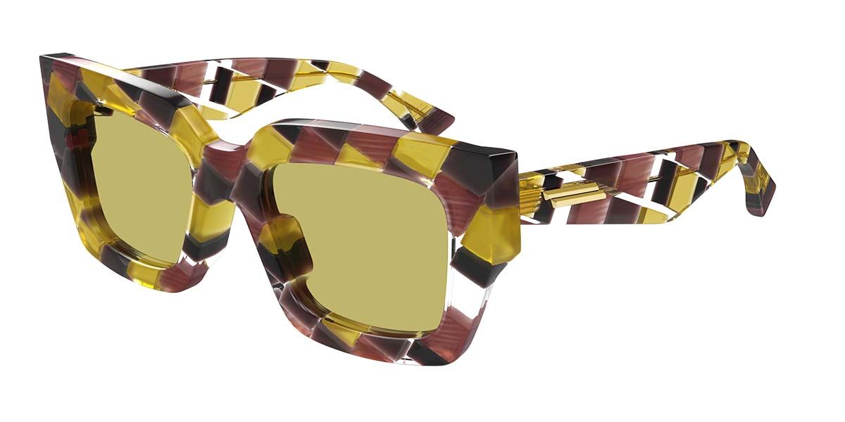 Bottega Veneta Yellow Designer Sunglasses | SmartBuyGlasses