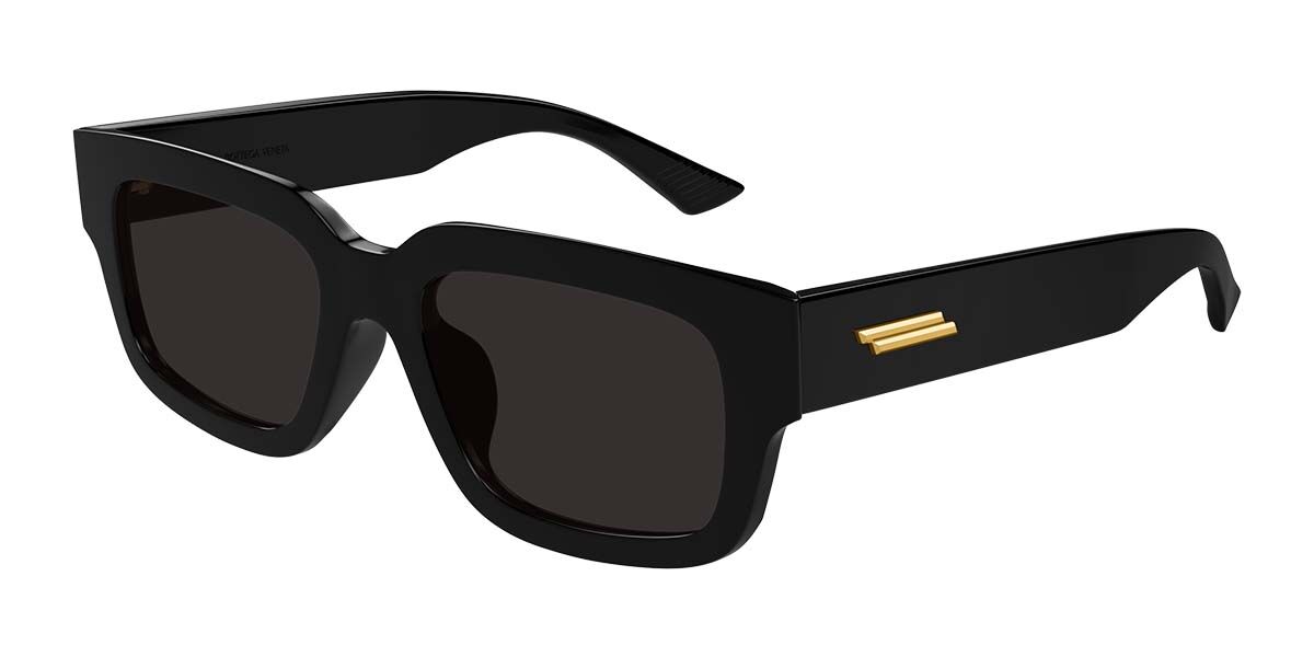 Image of Bottega Veneta BV1359SA Asian Fit 001 Óculos de Sol Masculino Pretos BRLPT