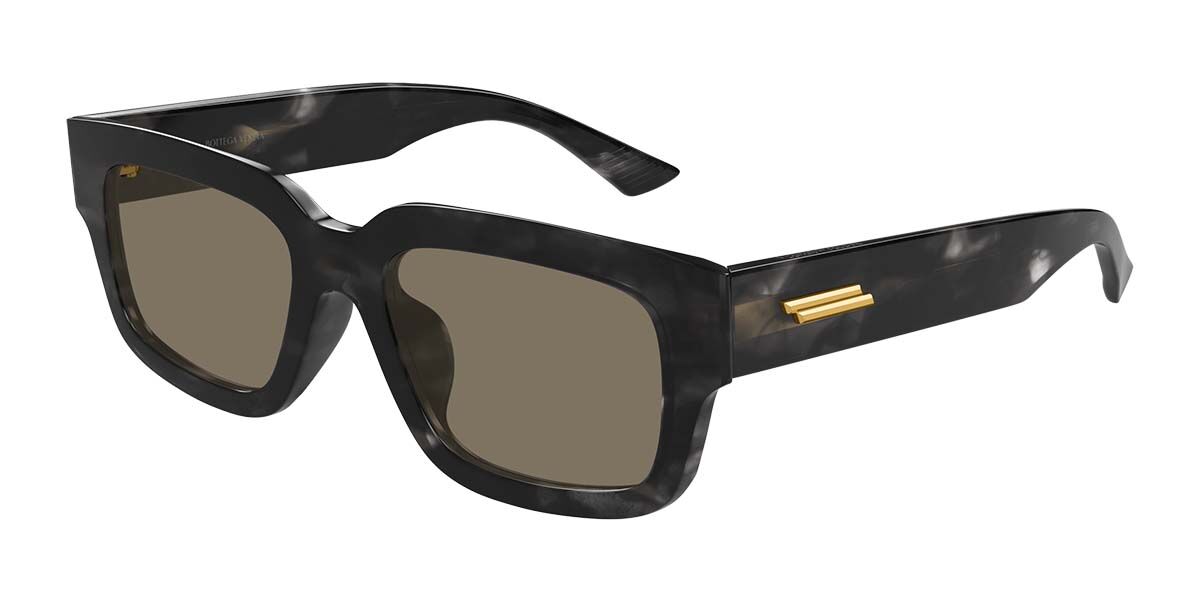 Image of Bottega Veneta BV1359SA Asian Fit 003 Óculos de Sol Masculino Pretos BRLPT