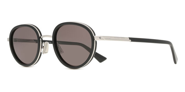 Bottega Veneta BV1372S 001 Oval Black/Silver Sunglasses  display picture 1