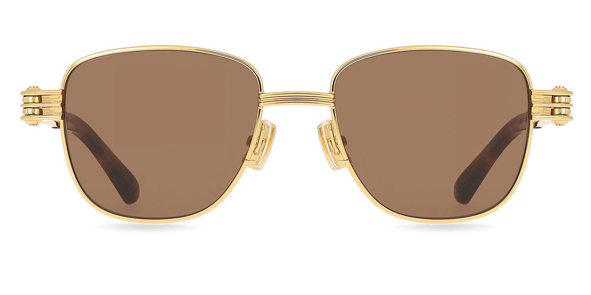 Bottega Veneta BV1380S 003 Men's Sunglasses Gold Size 51