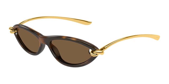 Bottega Veneta BV1390S 002 Cat Eye Tortoise Sunglasses  display picture 1