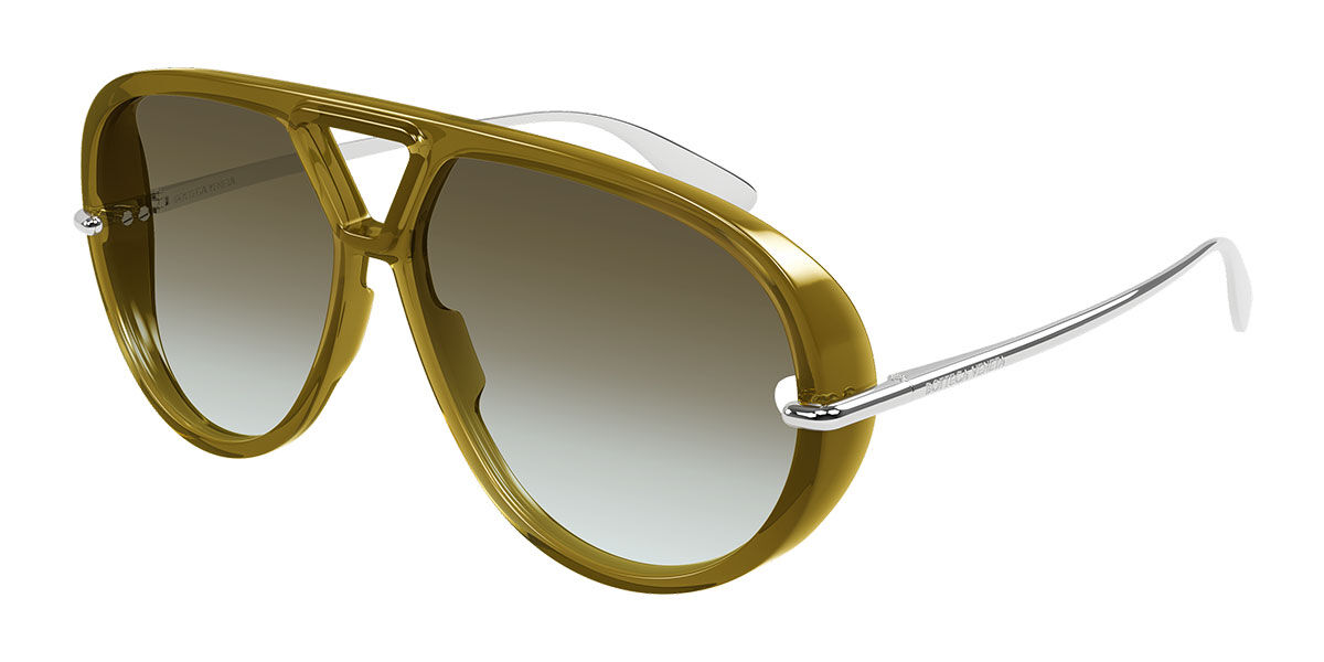 Photos - Sunglasses Bottega Veneta BV1274S 006 Men's Green Size 63