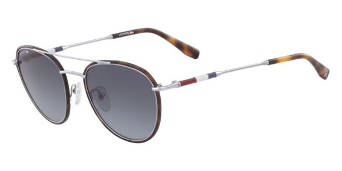 Lacoste L102SND 045 Sunglasses Havana/Silver VisionDirect Australia