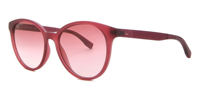 Pink women’s Lacoste sunglasses with pink striped carrying pouch LACOSTE WOMENS SUNGLASSES L627S PINK ROSE 135 TEMPLE NWT | eBay main image 2