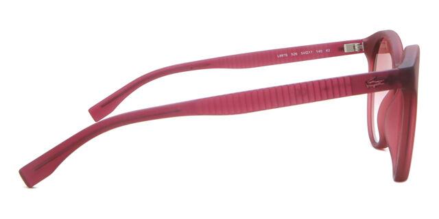 Pink women’s Lacoste sunglasses with pink striped carrying pouch LACOSTE WOMENS SUNGLASSES L627S PINK ROSE 135 TEMPLE NWT | eBay main image 4