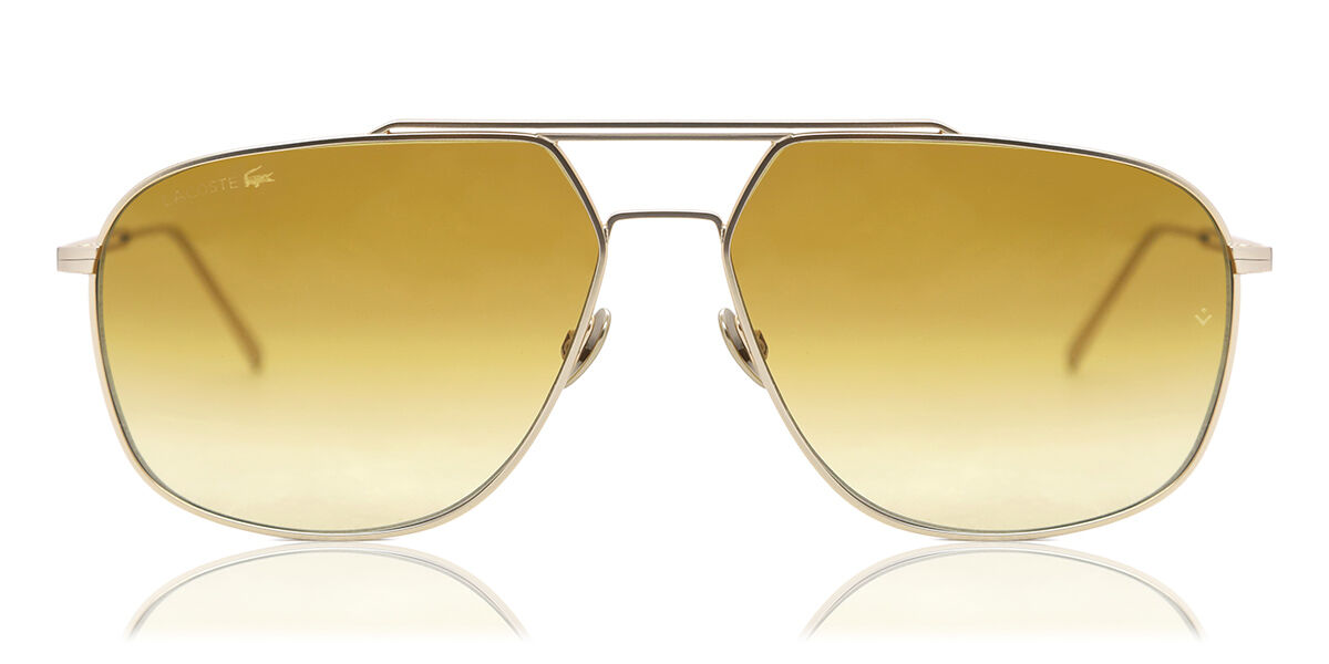 lacoste sunglasses gold