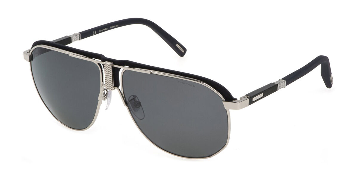 Photos - Sunglasses Chopard SCHF82 Polarized 579P Men's  Grey Size 62 