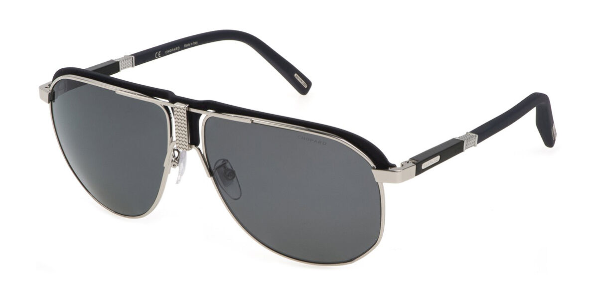 Chopard SCHF82 Polarized 579P Sunglasses Shiny Palladium | VisionDirect ...