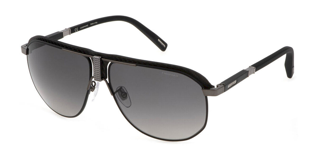 Photos - Sunglasses Chopard SCHF82 Polarized K56P Men's  Black Size 62 