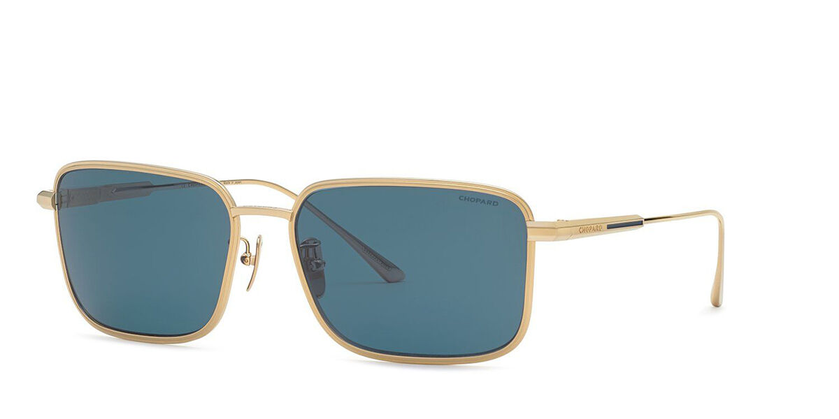 Photos - Sunglasses Chopard SCHF84M Polarized 8FZP Men's  Gold Size 59 