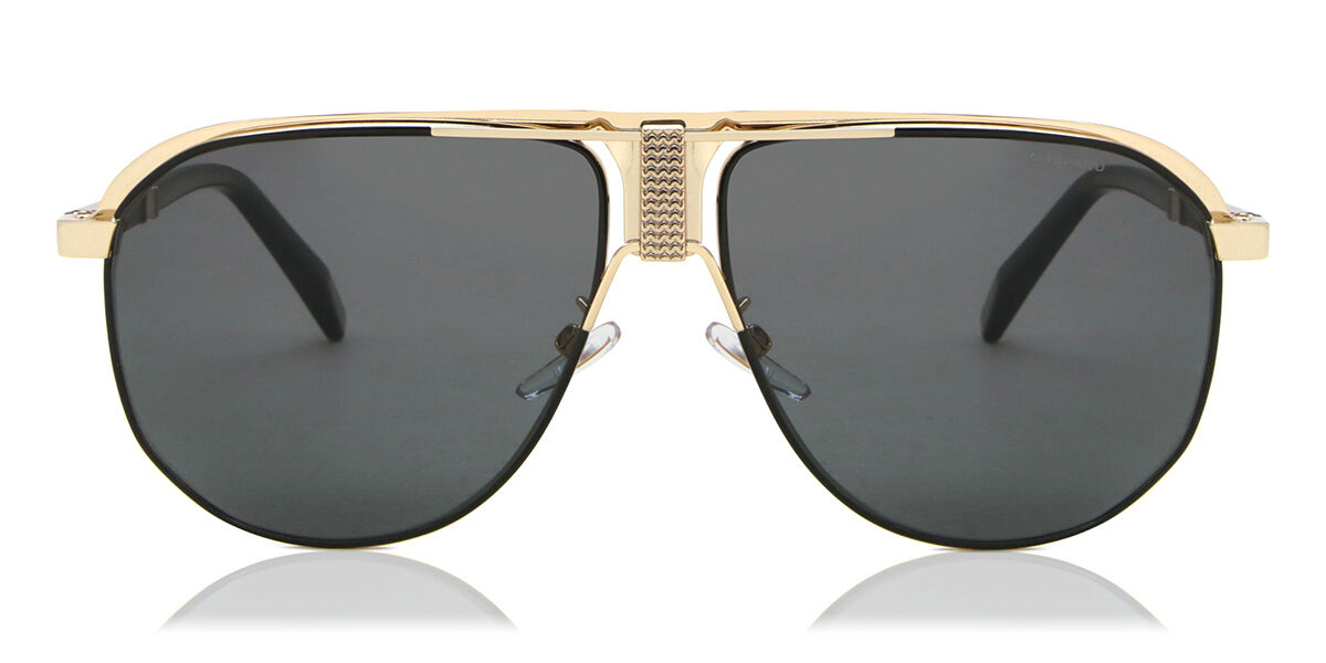 Chopard SCHF82 Polarized 301P Sunglasses in Glossy Rose Gold Black ...