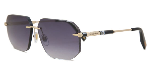 Chopard SCHG50 0300 Square Total Glossy Rose Gold Sunglasses  display picture 1