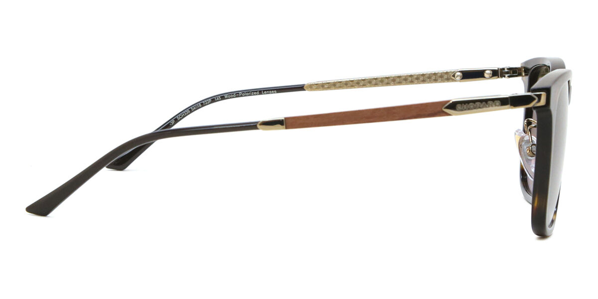 Chopard SCH339 722P Square Glossy Dark Tortoise Sunglasses