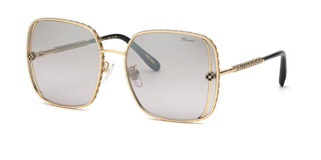 Chopard SCHG33S 301X Square Shiny Gold Sunglasses  display picture 2