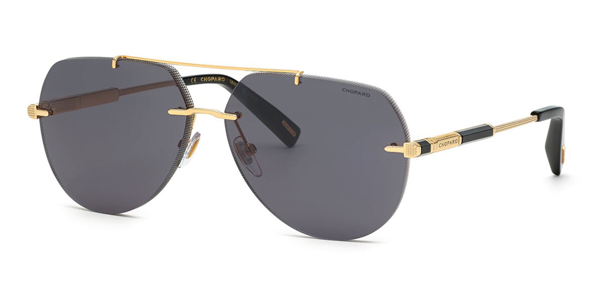 Photos - Sunglasses Chopard SCHG37 0579 Men's  Gold Size 63 