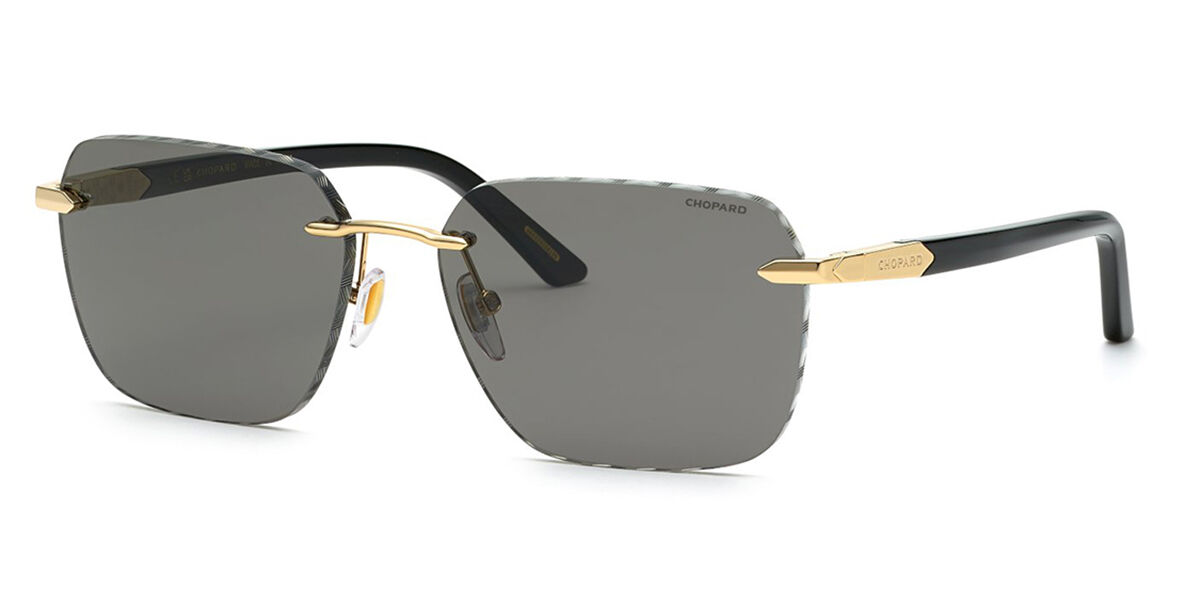 Photos - Sunglasses Chopard SCHG62 Polarized 300P Men's  Gold Size 61 
