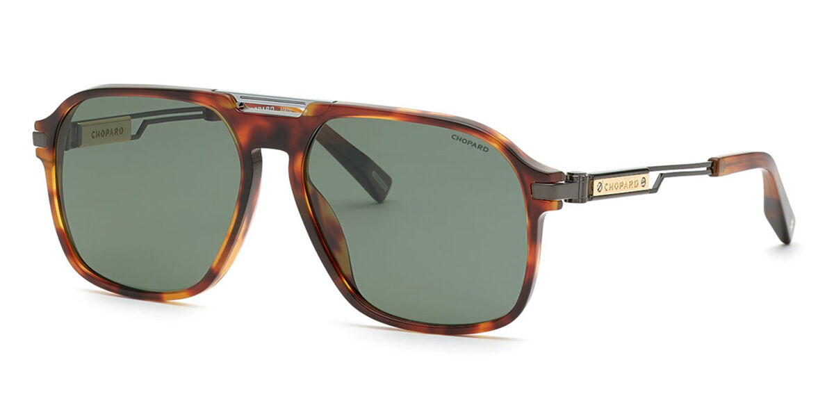 Photos - Sunglasses Chopard SCH347 Polarized 909P Men's  Tortoiseshell Size 