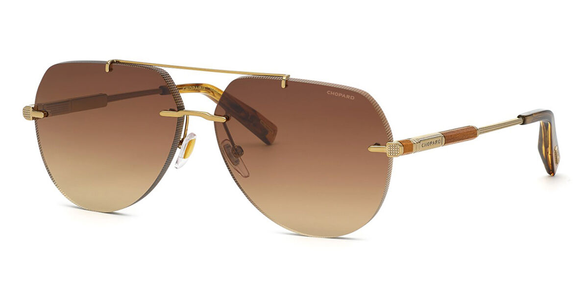 Chopard SCHG37 08FF Sunglasses Shiny Gold | VisionDirect Australia