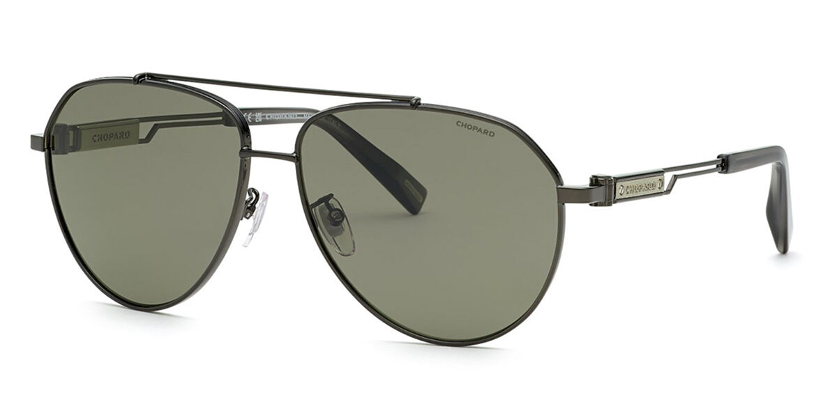 Photos - Sunglasses Chopard SCHG63 568P Men's  Gunmetal Size 62 