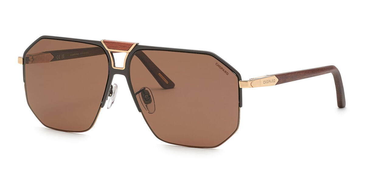 Chopard SCHG61V Polarized 367P Men's Sunglasses Brown Size 62