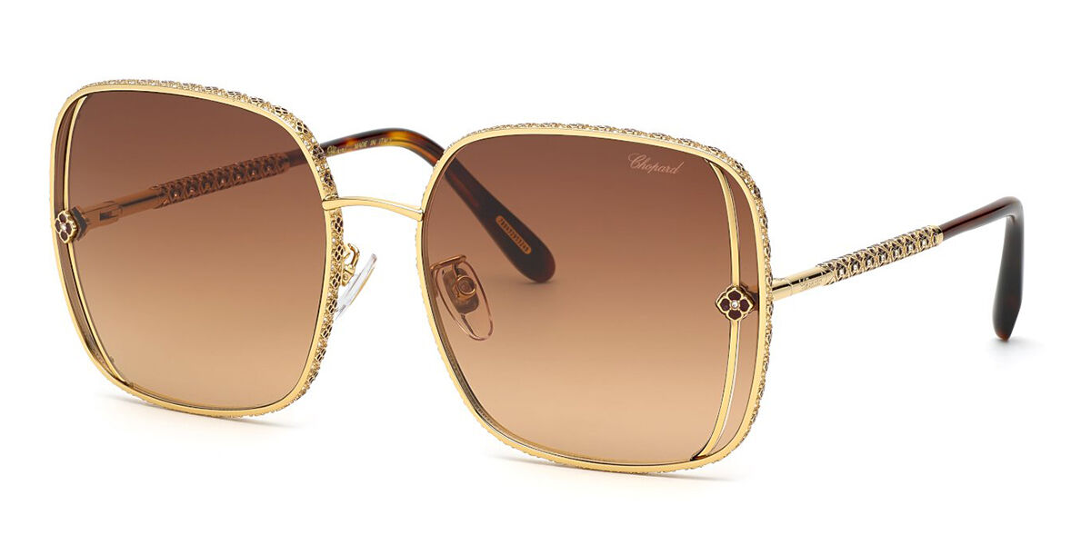 Photos - Sunglasses Chopard SCHG33S 0307 Men's  Gold Size 61 