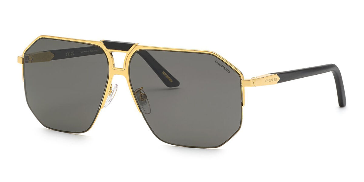 Photos - Sunglasses Chopard SCHG61V Polarized 400P Men's  Gold Size 62 