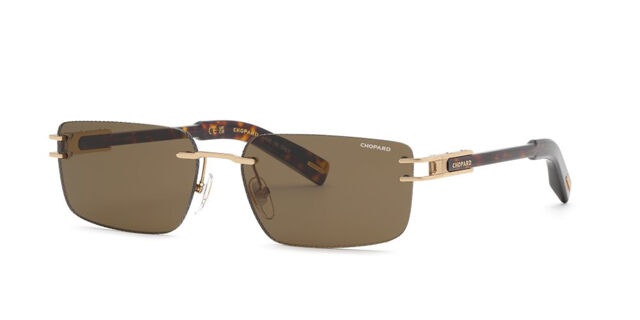 Chopard SCHM32 0300 Rectangle Shiny Rose Gold Sunglasses  display picture 3