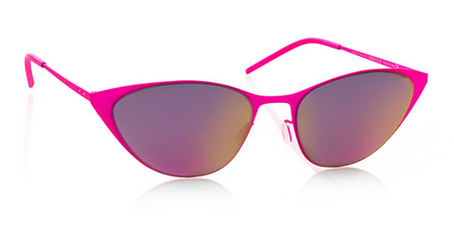 Italia Independent II 0203 018.000 Cat Eye Pink Sunglasses 